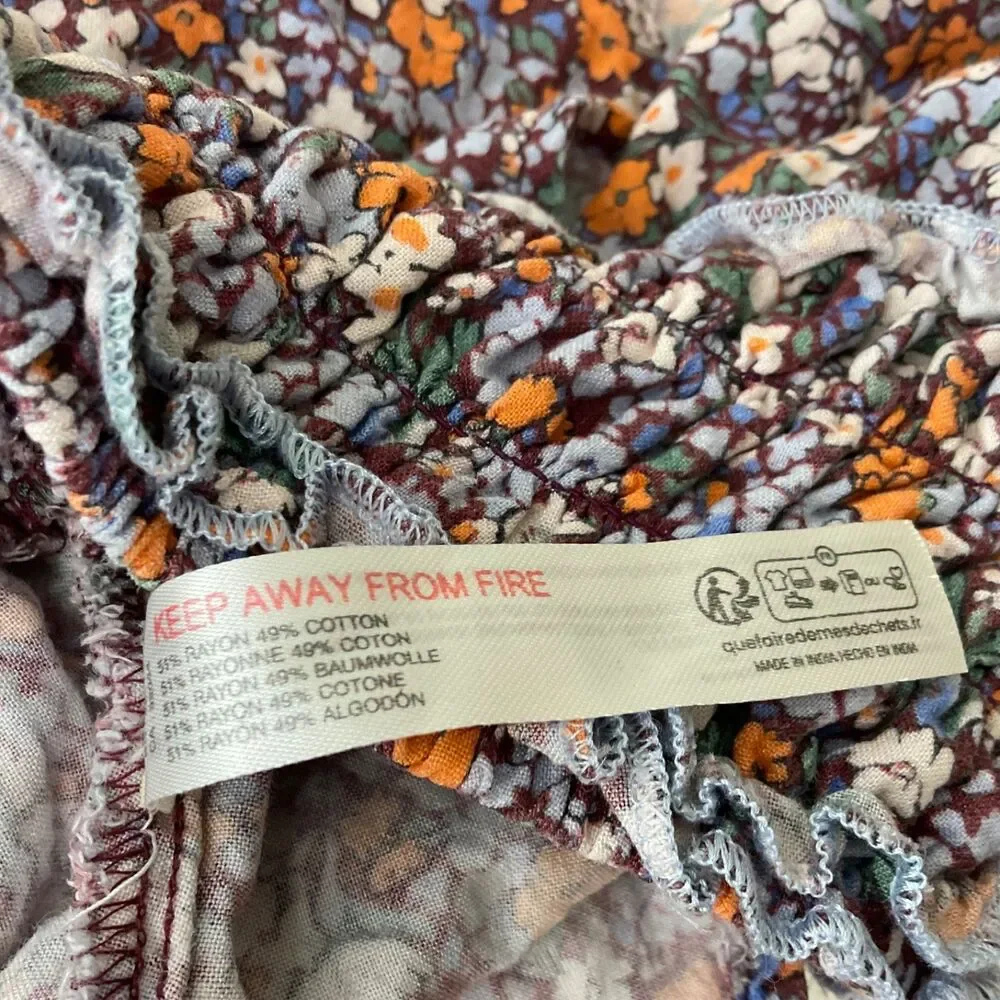 Anthropologie Womens High Waisted Shorts S Colorful Boho Festival Hippie Artsy - Picture 6 of 10